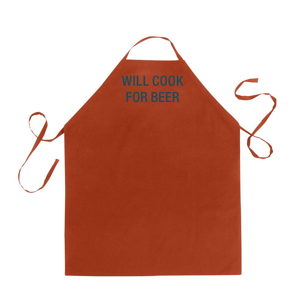 Will Cook for Beer Apron