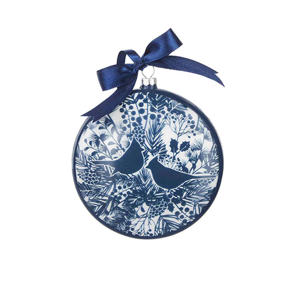 Blue Bird Disc Ornament