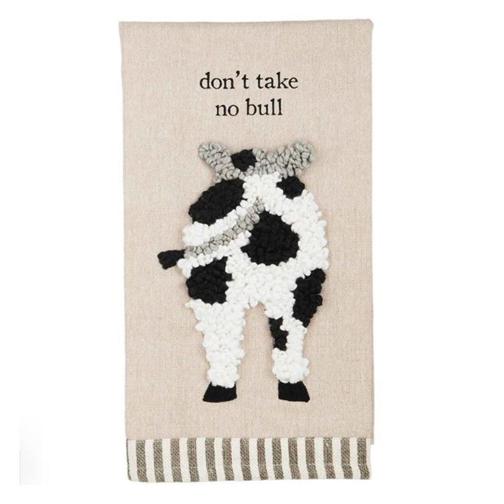 Cow, Sheep, Chicken and Barn Applique Hand Towel