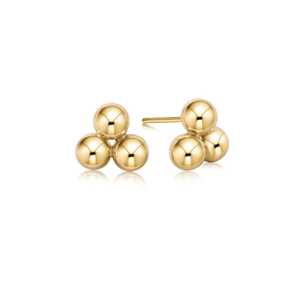 Classic Cluster Stud 6mm Gold