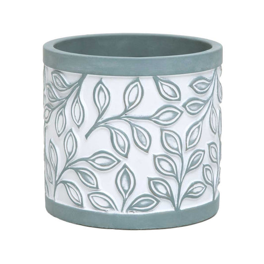 Laurel Leaf Concrete Pot