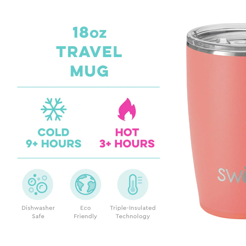 Coral Travel Mug