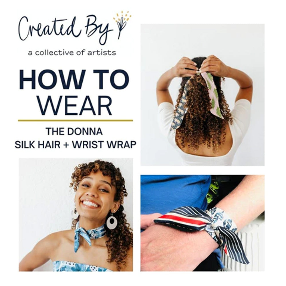 Flower Blossoms Donna Hair + Wrist Wrap
