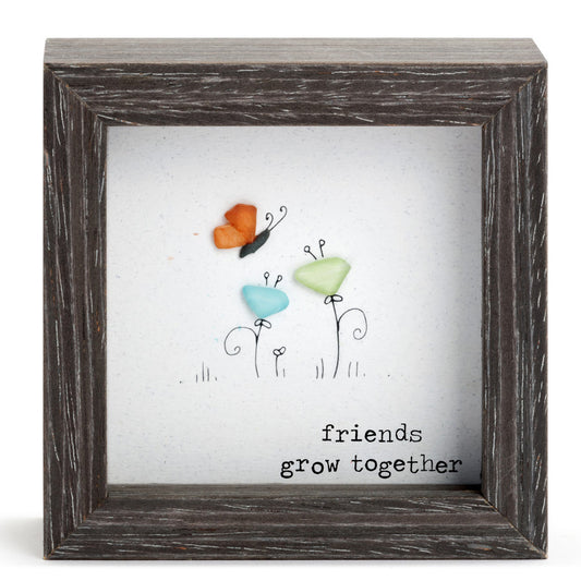 Friends Grow Together Shadow Box