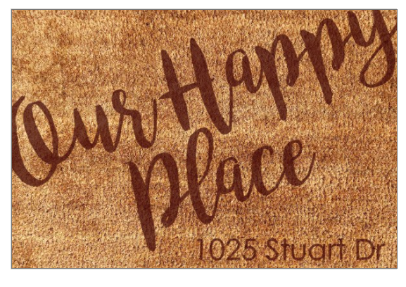 Personalized Faux Coir (Small or Large)