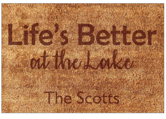 Personalized Faux Coir (Small or Large)