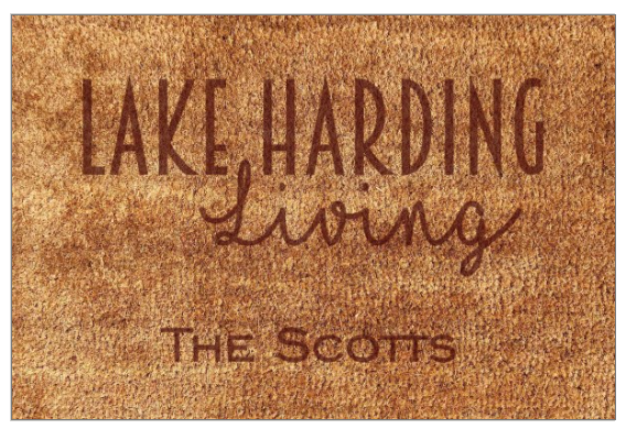 Personalized Faux Coir (Small or Large)