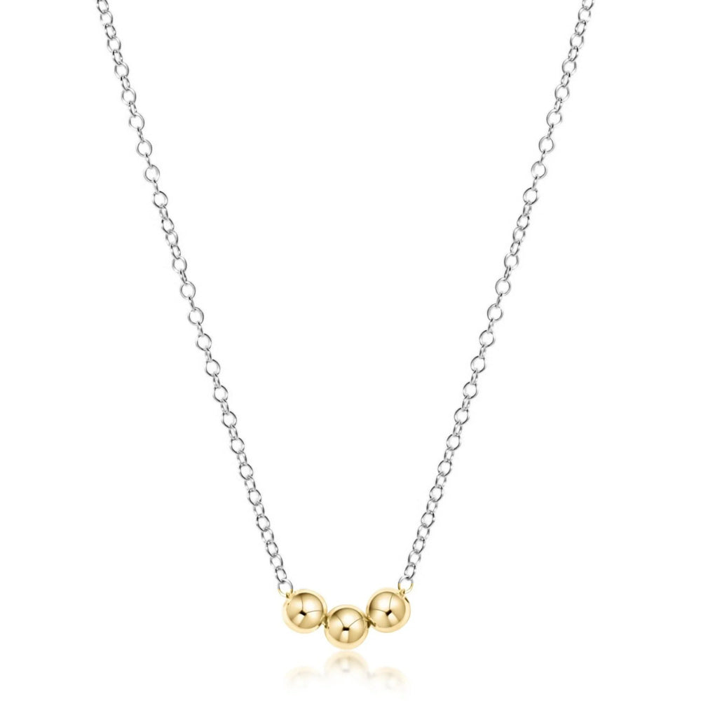 Sterling Mixed Medal- Joy Gold-16” Necklace*