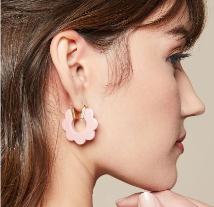 Mod Daisy Hoop Earrings-