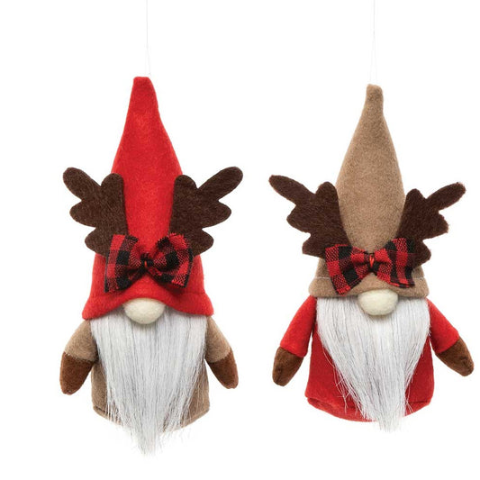 Mini Moose Gnome Ornament
