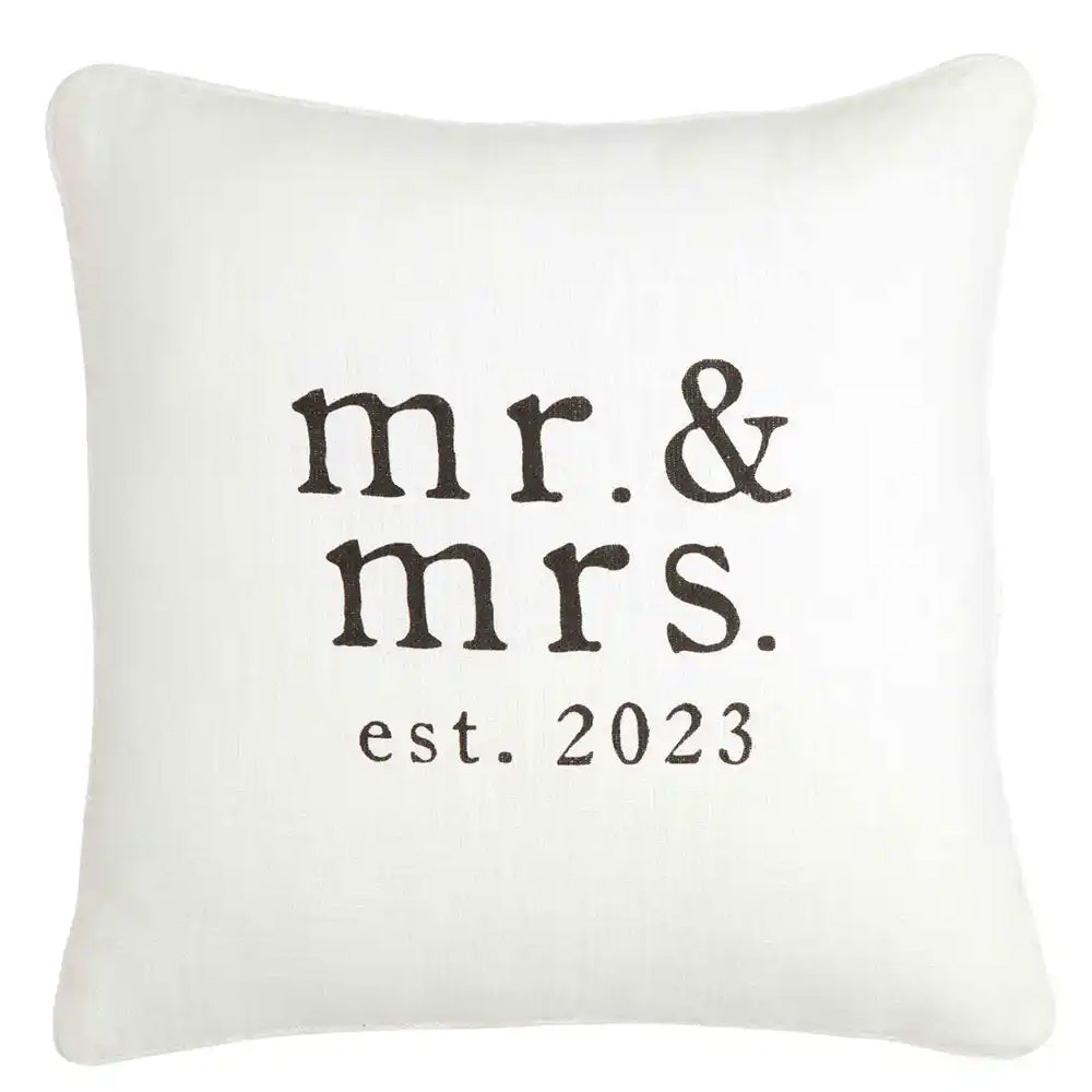 Mr. and Mrs. 2023 Square Pillow