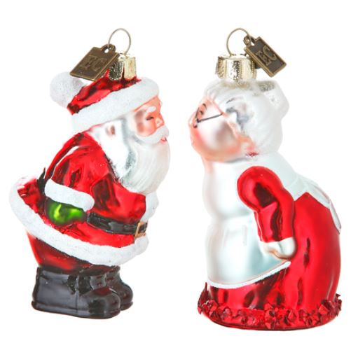 Mr and Mrs Claus Ornament