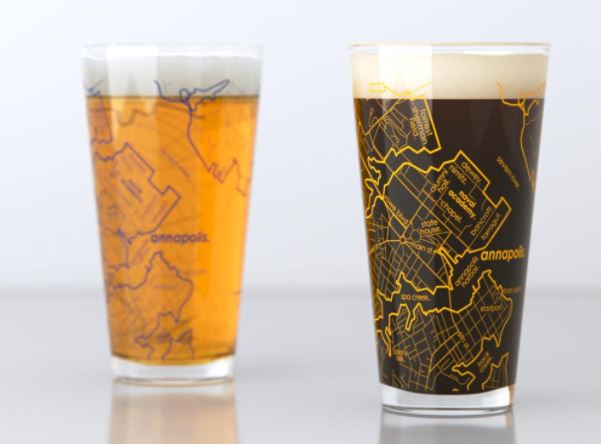 Pair of College Pint Glasses