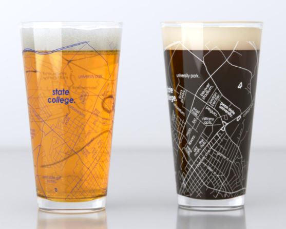 Pair of College Pint Glasses