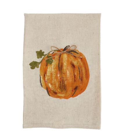 Hand Painted Pumpkin Towels