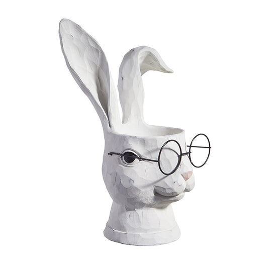 Rabbit With Glasses Planter