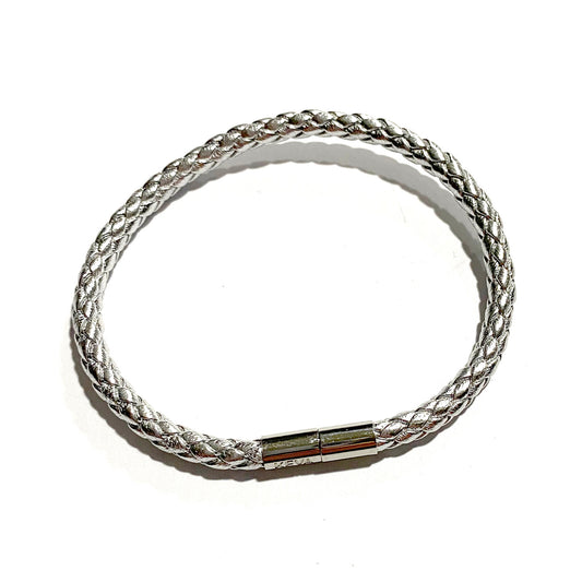Silver Braided Bracelet