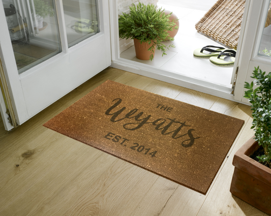 Personalized Faux Coir (Small or Large)