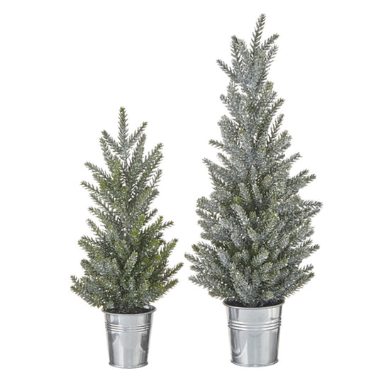 Glittered Tree Buckets