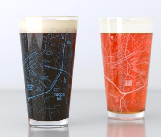 Pair of College Pint Glasses