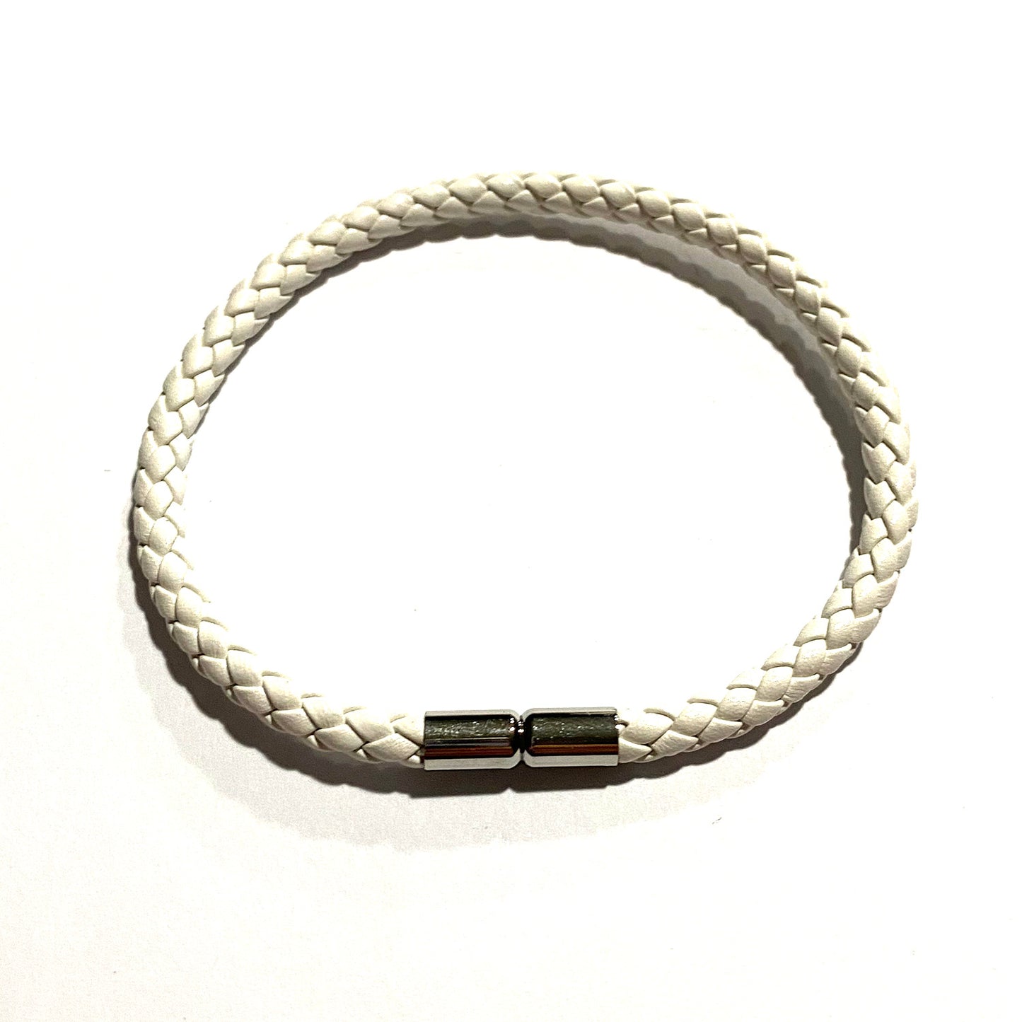 White Braided Bracelet